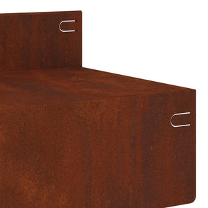 Περίγραμμα γκαζόν 10 pcs 100 x 10 x 8 εκ Ατσάλι Σκ rusty - Pakobazaar