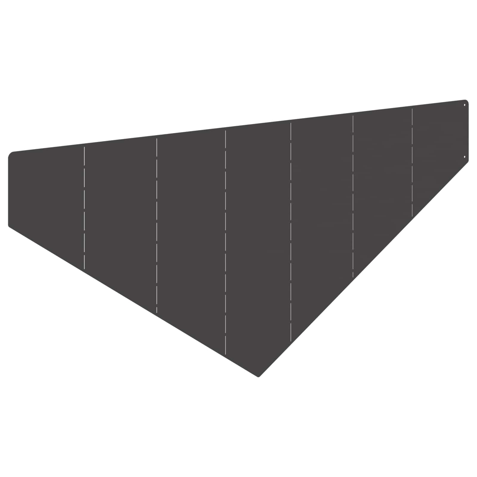 Περίγραμμα γκαζόν 100 x 45 cm Ατσάλι Μαύρο - Pakobazaar