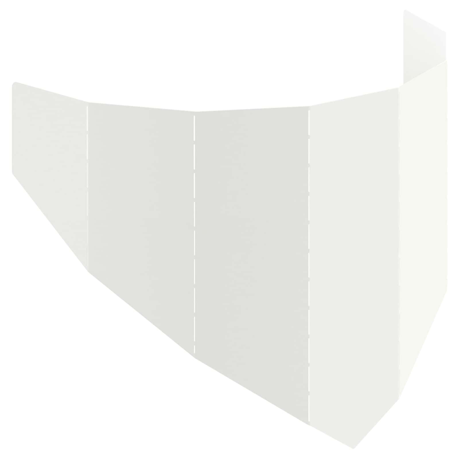 Περίγραμμα γκαζόν 100 x 45 cm Ατσάλι Λευκό - Pakobazaar