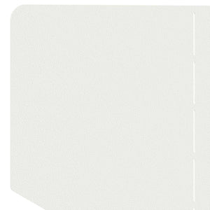 Περίγραμμα γκαζόν 4 τμχ. 100 x 45 cm Ατσάλι Λευκό - Pakobazaar