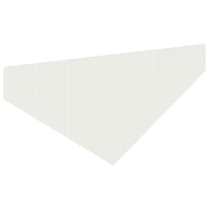 Περίγραμμα γκαζόν 4 τμχ. 100 x 45 cm Ατσάλι Λευκό - Pakobazaar