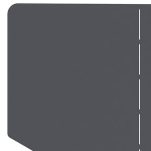 Περίγραμμα γκαζόν 4 τμχ. 100 x 45 cm Ατσάλι Ανθρακί - Pakobazaar