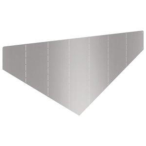 Περίγραμμα γκαζόν 100 x 45 cm Ατσάλι Ασημί