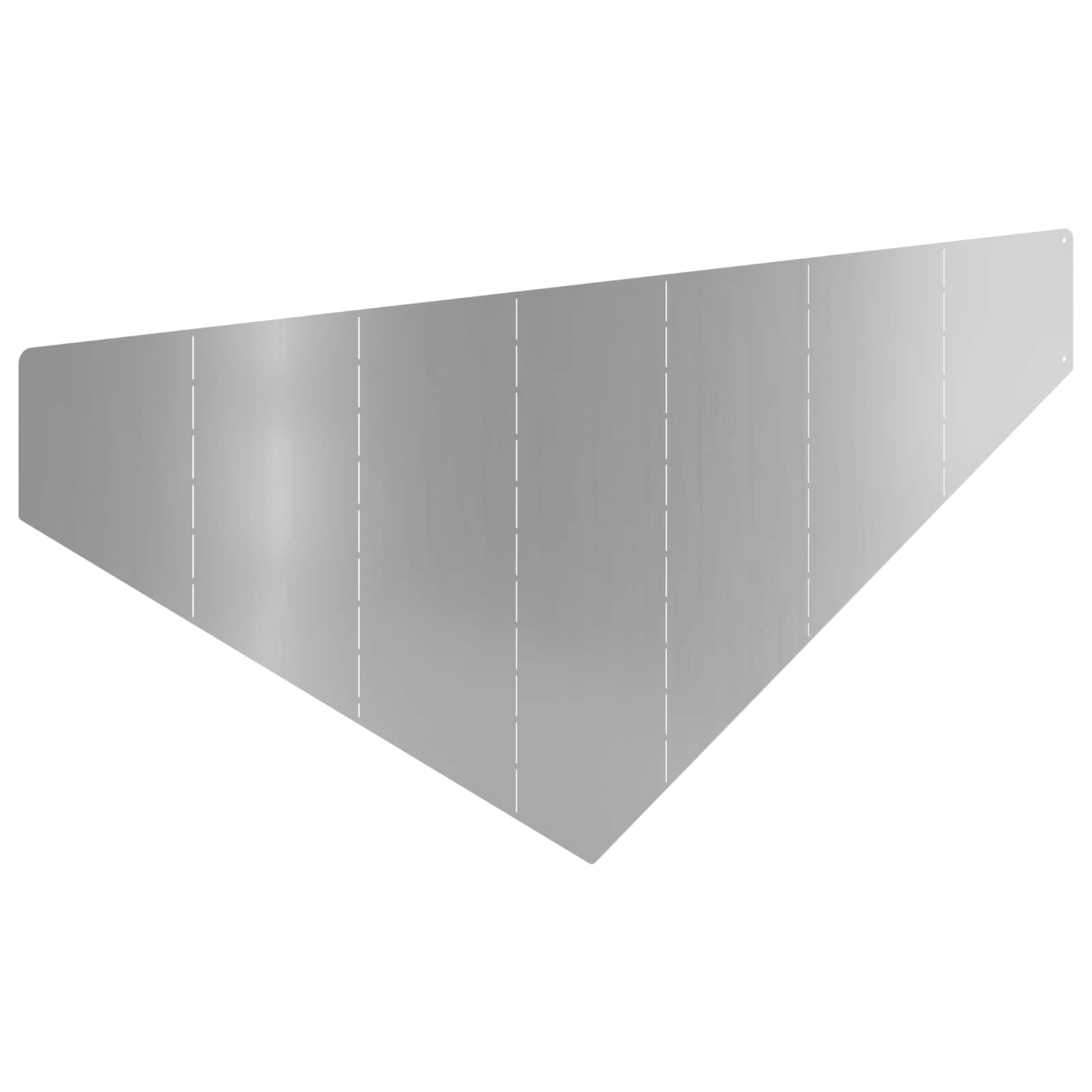 Περίγραμμα γκαζόν 100 x 45 cm Ατσάλι Ασημί