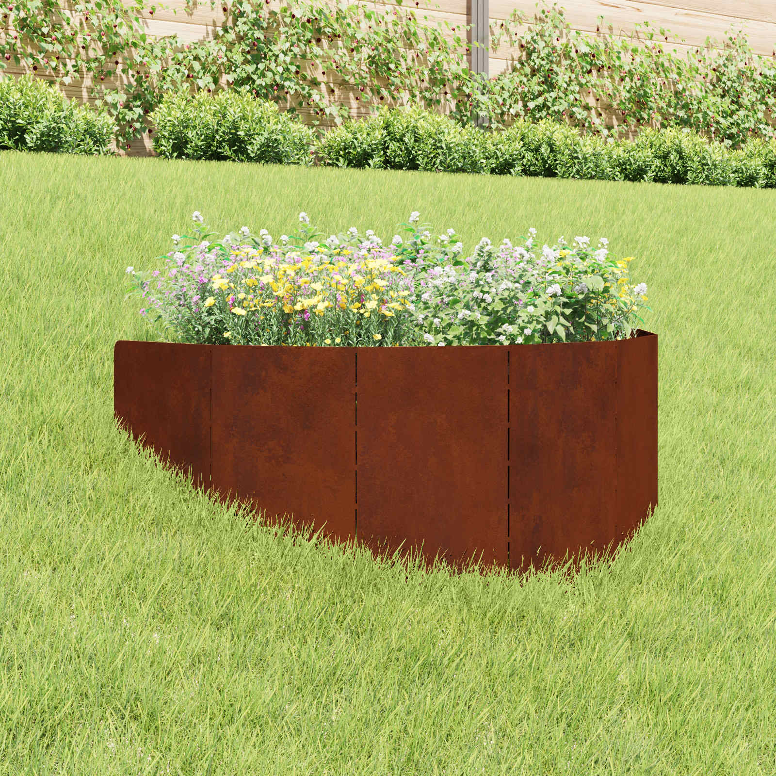 Περίγραμμα γκαζόν 100 x 45 cm Ατσάλι Σκ rusty