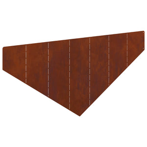 Περίγραμμα γκαζόν 100 x 45 cm Ατσάλι Σκ rusty - Pakobazaar
