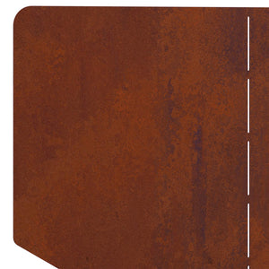 Περίγραμμα γκαζόν 4 pcs 100 x 45 cm Ατσάλι Σκ rusty - Pakobazaar