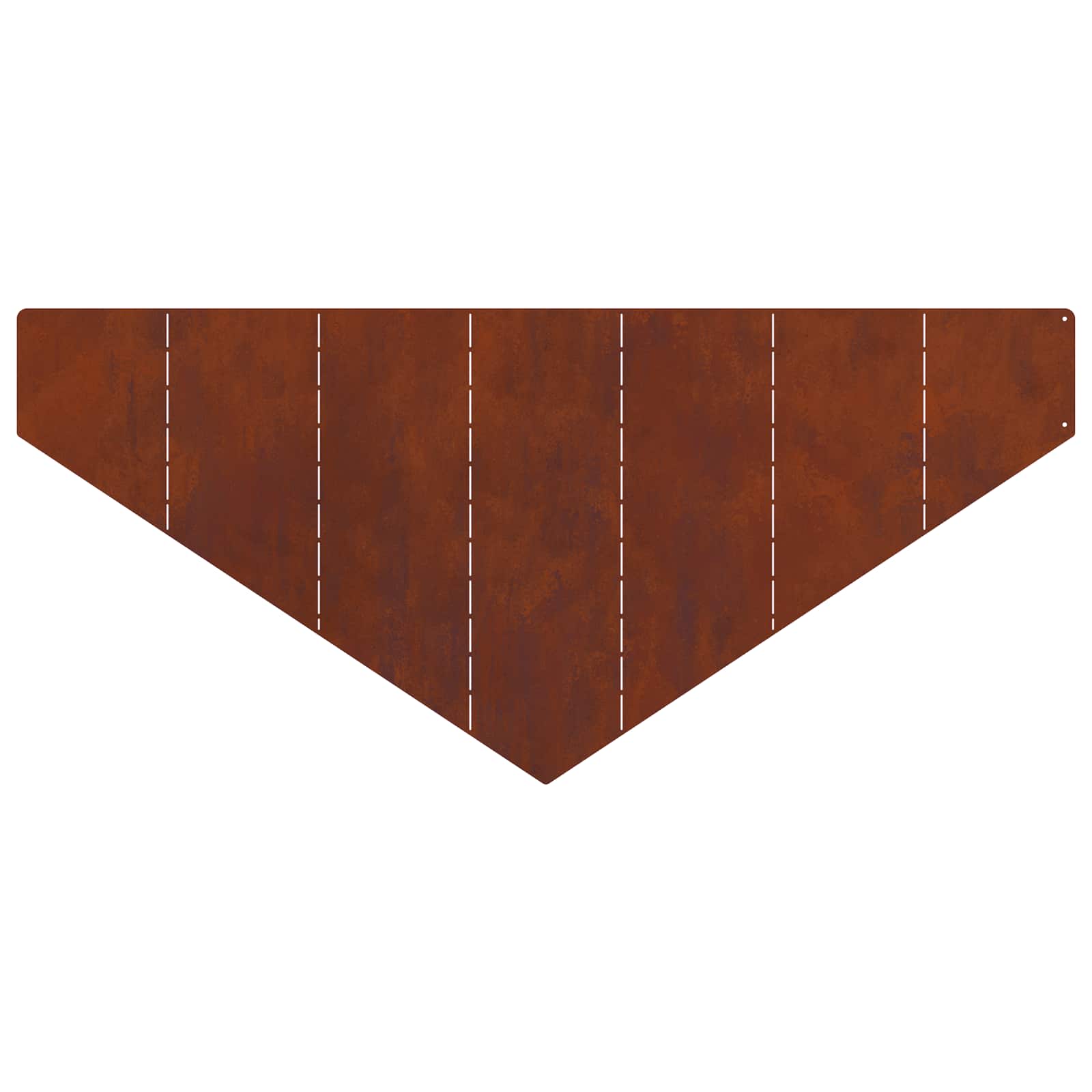 Περίγραμμα γκαζόν 4 pcs 100 x 45 cm Ατσάλι Σκ rusty