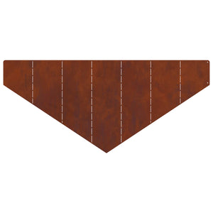 Περίγραμμα γκαζόν 4 pcs 100 x 45 cm Ατσάλι Σκ rusty - Pakobazaar