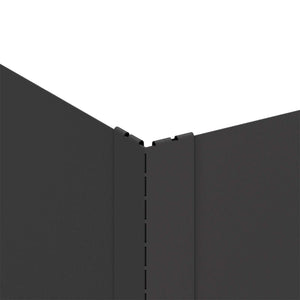 Περίγραμμα γκαζόν 4 pcs 60 x 60 x 20 εκ Ατσάλι Μαύρο - Pakobazaar