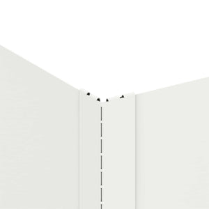 Περίγραμμα γκαζόν 60 x 60 x 20 εκ Ατσάλι Λευκό - Pakobazaar