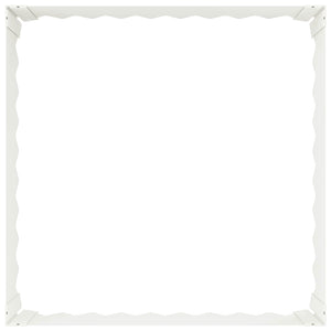 Περίγραμμα γκαζόν 60 x 60 x 20 εκ Ατσάλι Λευκό - Pakobazaar