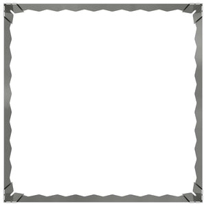 Περίγραμμα γκαζόν 60 x 60 x 20 εκ Ατσάλι Ασημί - Pakobazaar
