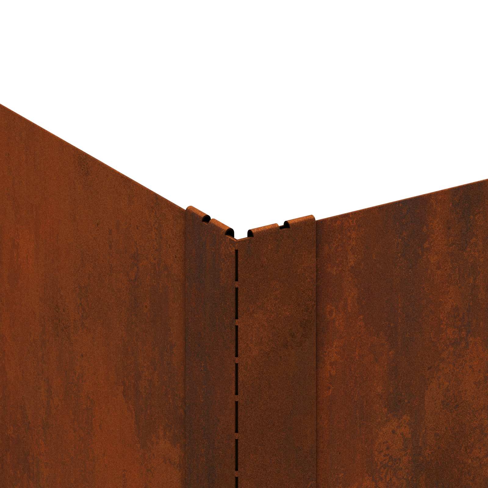 Περίγραμμα γκαζόν 60 x 60 x 20 εκ Ατσάλι Σκ rusty