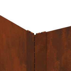 Περίγραμμα γκαζόν 60 x 60 x 20 εκ Ατσάλι Σκ rusty - Pakobazaar