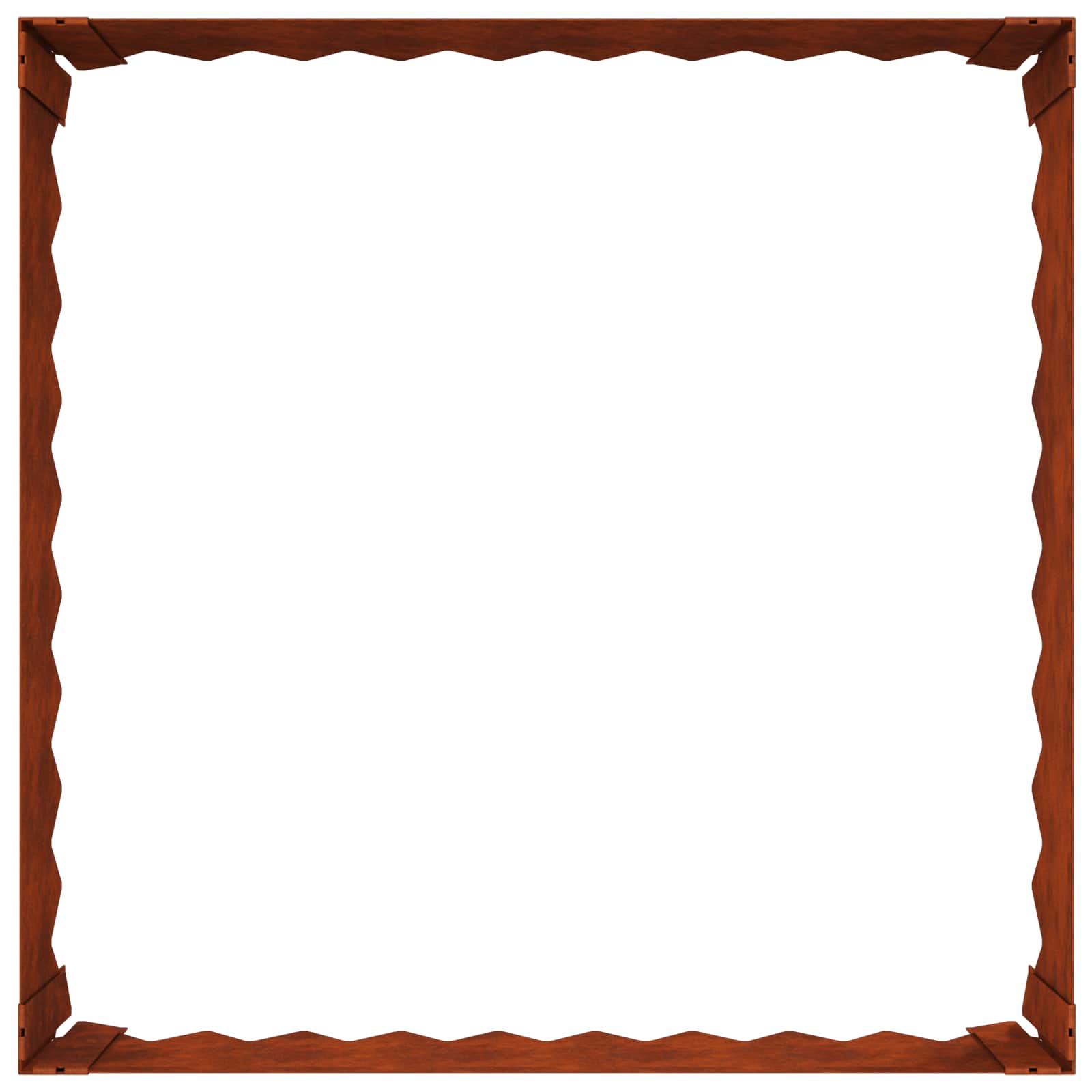 Περίγραμμα γκαζόν 60 x 60 x 20 εκ Ατσάλι Σκ rusty