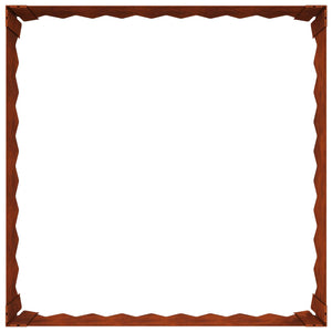 Περίγραμμα γκαζόν 4 pcs 60 x 60 x 20 εκ Ατσάλι Σκ rusty - Pakobazaar