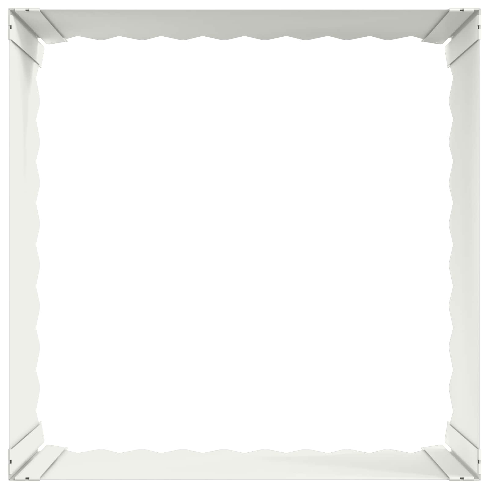 Περίγραμμα γκαζόν 60 x 60 x 35 cm Ατσάλι Λευκό - Pakobazaar