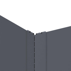 Περίγραμμα γκαζόν 4 pcs 60 x 60 x 35 cm Ατσάλι Ανθρακί - Pakobazaar