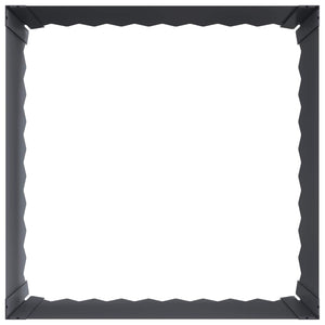 Περίγραμμα γκαζόν 4 pcs 60 x 60 x 35 cm Ατσάλι Ανθρακί - Pakobazaar