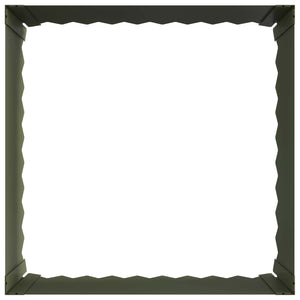 Περίγραμμα γκαζόν 60 x 60 x 35 cm Ατσάλι Λαδί - Pakobazaar