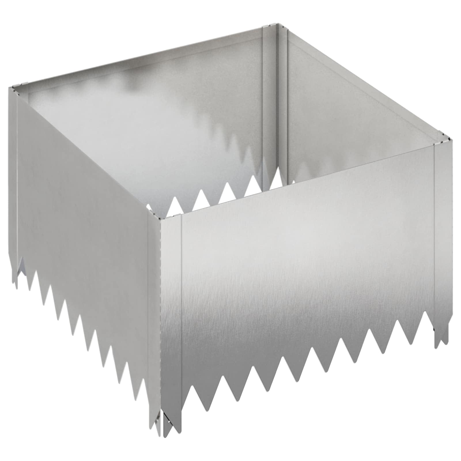 Περίγραμμα γκαζόν 60 x 60 x 35 cm Ατσάλι Ασημί