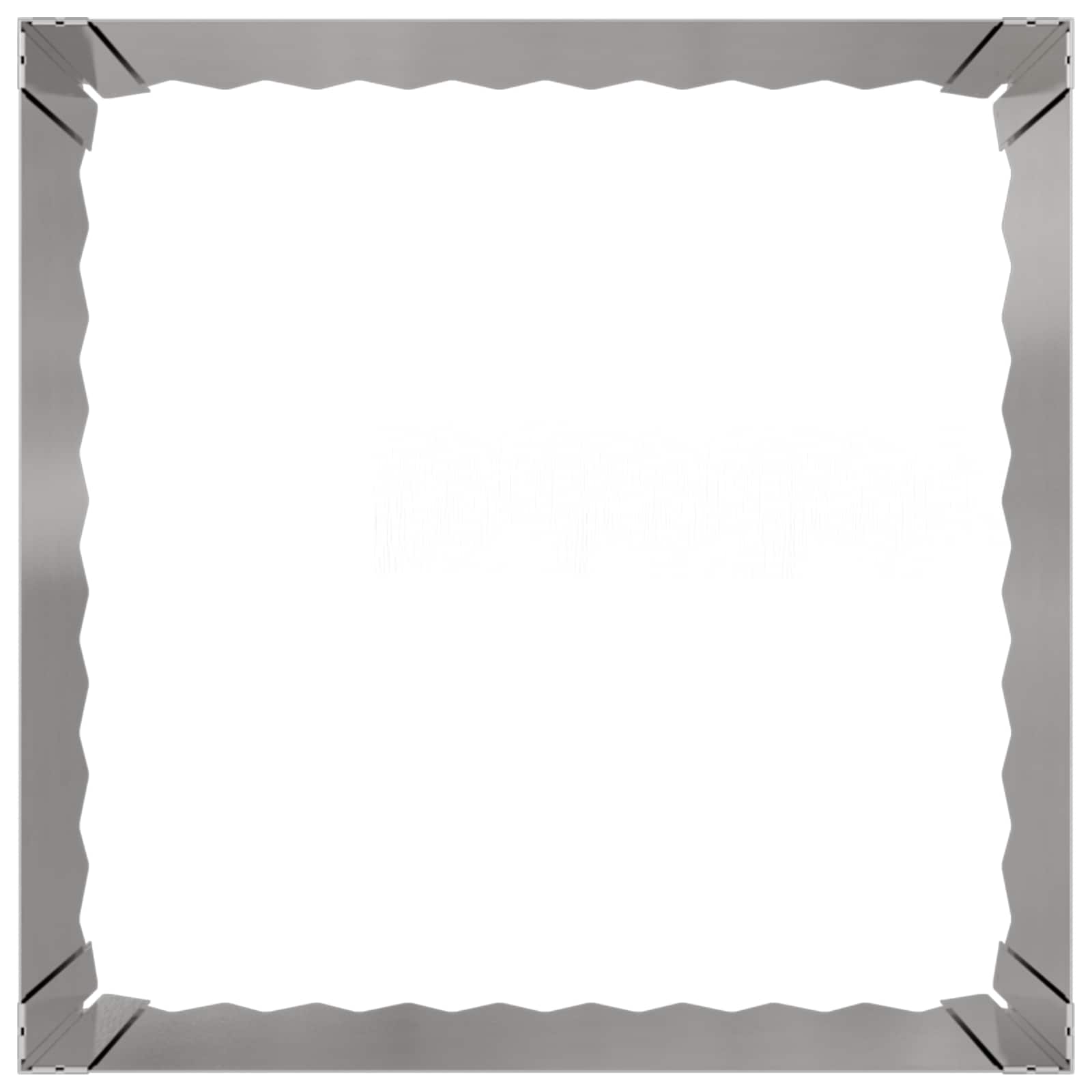 Περίγραμμα γκαζόν 4 τμχ. 60 x 60 x 35 cm Ατσάλι Ασημί