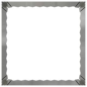 Περίγραμμα γκαζόν 60 x 60 x 35 cm Ατσάλι Ασημί - Pakobazaar