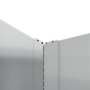 Περίγραμμα γκαζόν 4 pcs 60 x 60 x 35 cm Ατσάλι Ασημί - Pakobazaar