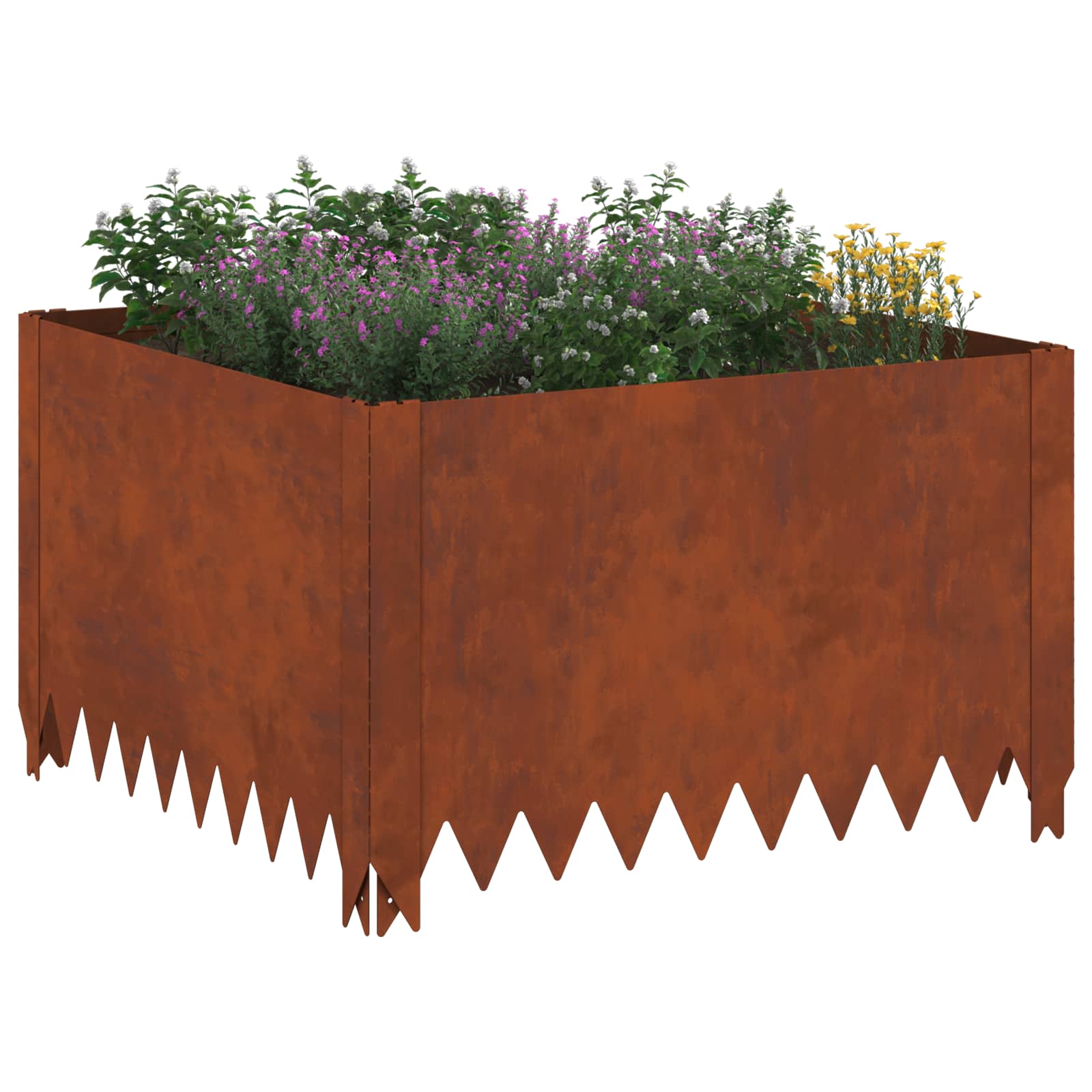 Περίγραμμα γκαζόν 60 x 60 x 35 cm Ατσάλι Σκ rusty