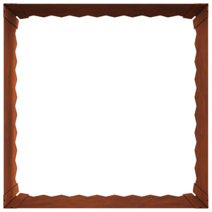 Περίγραμμα γκαζόν 4 pcs 60 x 60 x 35 cm Ατσάλι Σκ rusty - Pakobazaar