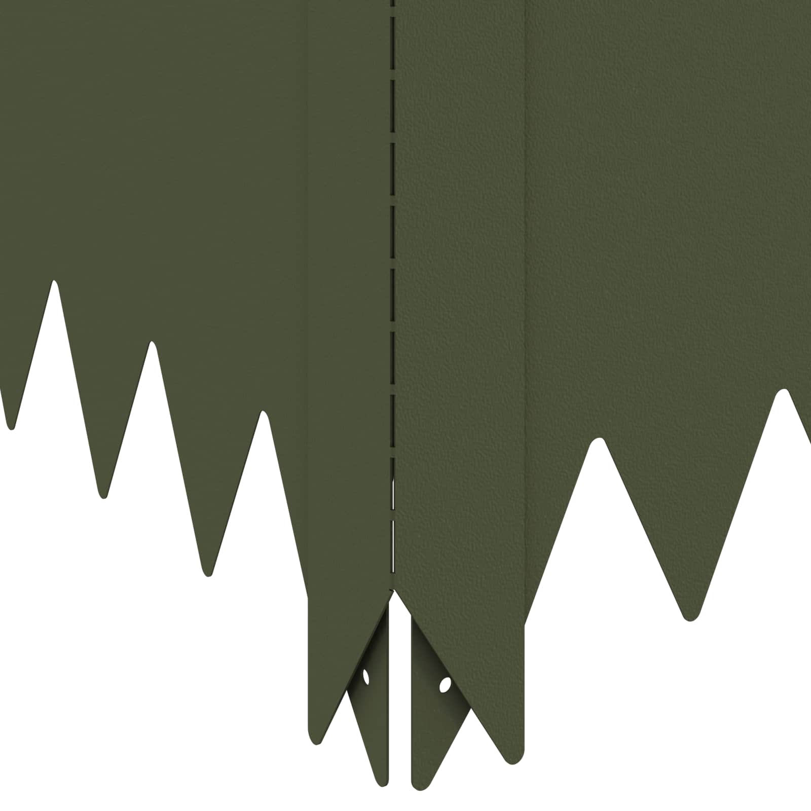 Περίγραμμα γκαζόν 4 τμχ. 100 x 60 x 20 εκ. Ατσάλι Λαδί - Pakobazaar