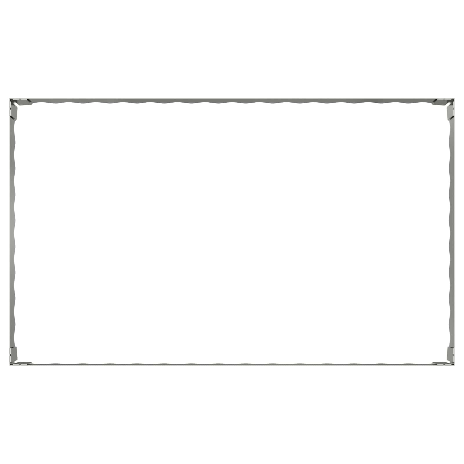 Περίγραμμα γκαζόν 4 pcs 100 x 60 x 20 εκ. Ατσάλι Ασημί