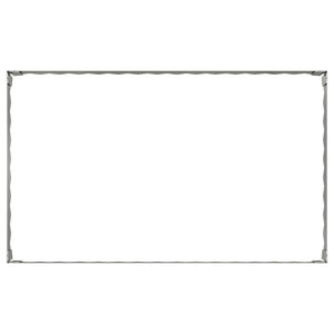 Περίγραμμα γκαζόν 4 pcs 100 x 60 x 20 εκ. Ατσάλι Ασημί - Pakobazaar