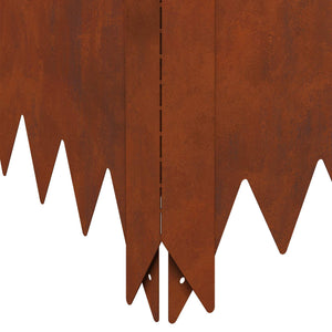Περίγραμμα γκαζόν 100 x 60 x 20 εκ. Ατσάλι Σκ rusty - Pakobazaar