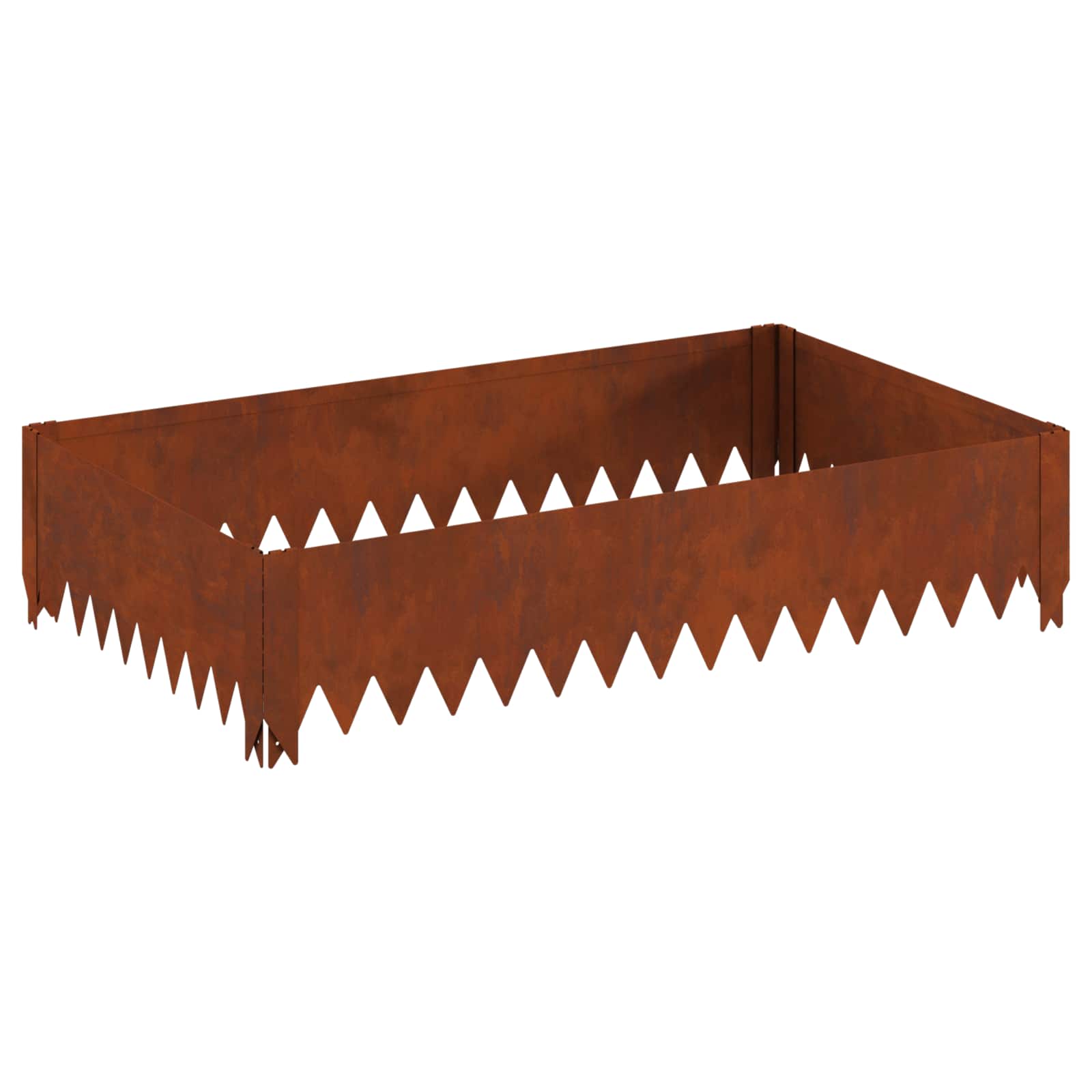 Περίγραμμα γκαζόν 100 x 60 x 20 εκ. Ατσάλι Σκ rusty