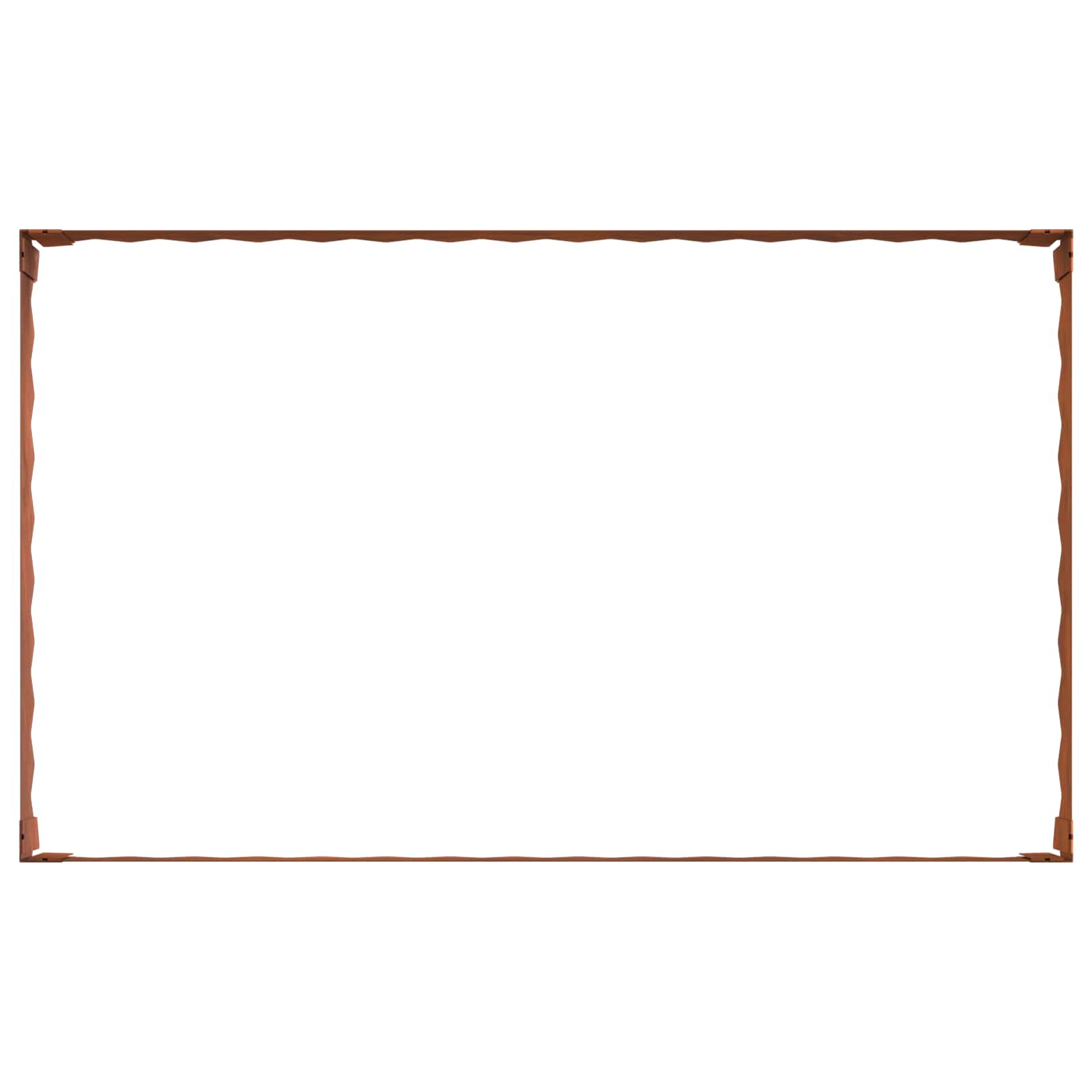 Περίγραμμα γκαζόν 100 x 60 x 20 εκ. Ατσάλι Σκ rusty