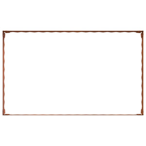 Περίγραμμα γκαζόν 4 pcs 100 x 60 x 20 εκ. Ατσάλι Σκ rusty - Pakobazaar
