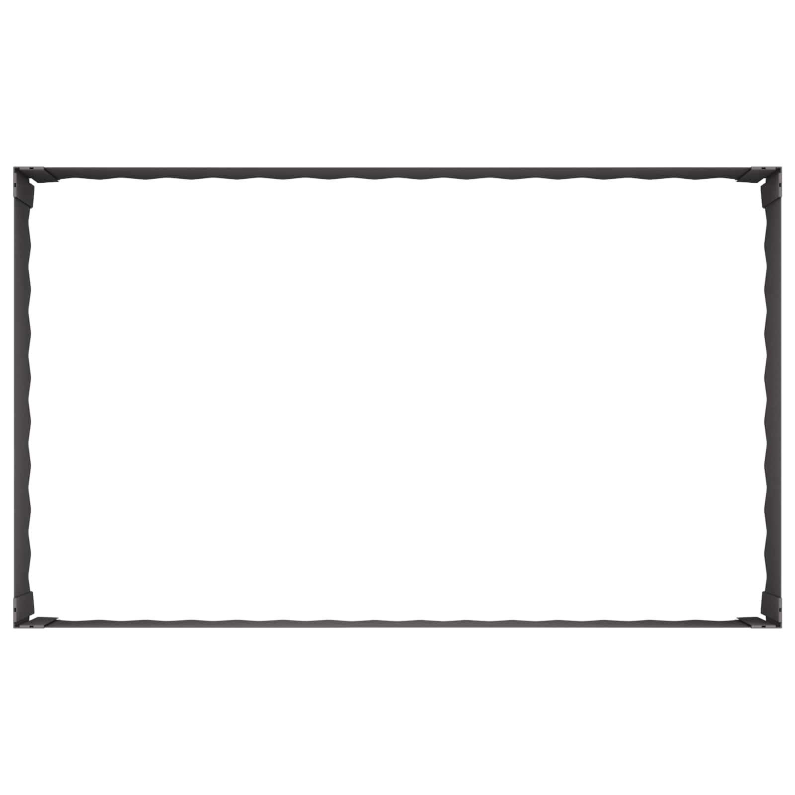 Περίγραμμα γκαζόν 100 x 60 x 35 cm Ατσάλι Μαύρο - Pakobazaar
