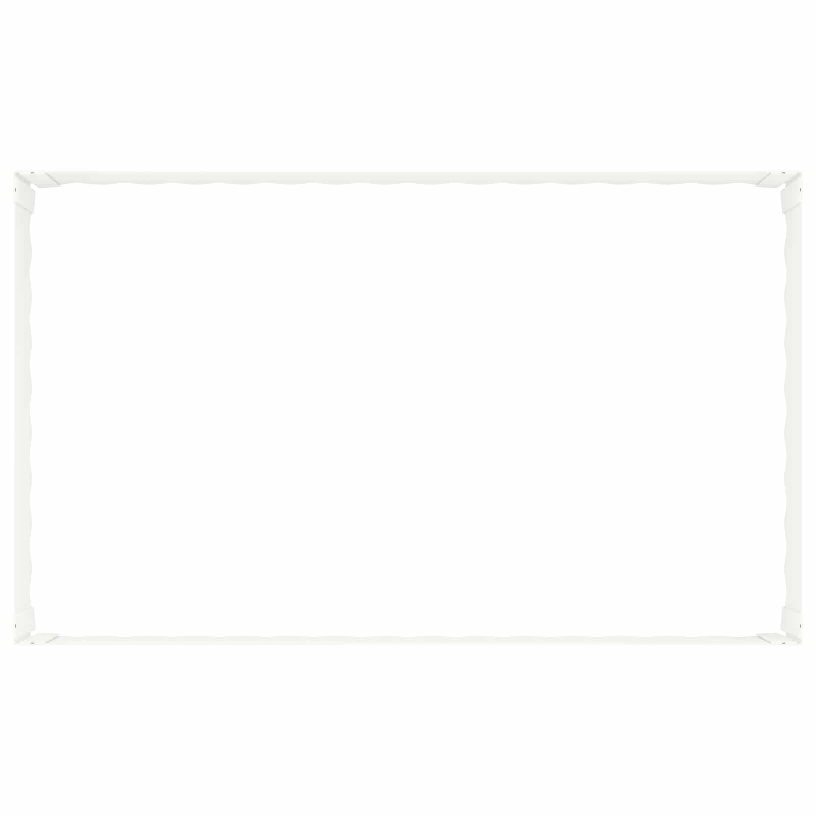 Περίγραμμα γκαζόν 100 x 60 x 35 cm Ατσάλι Λευκό - Pakobazaar