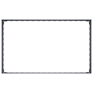 Περίγραμμα γκαζόν 100 x 60 x 35 cm Ατσάλι Ανθρακί - Pakobazaar