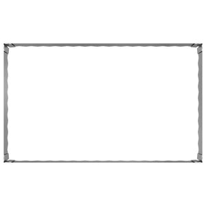 Περίγραμμα γκαζόν 4 pcs 100 x 60 x 35 cm Ατσάλι Ασημί - Pakobazaar