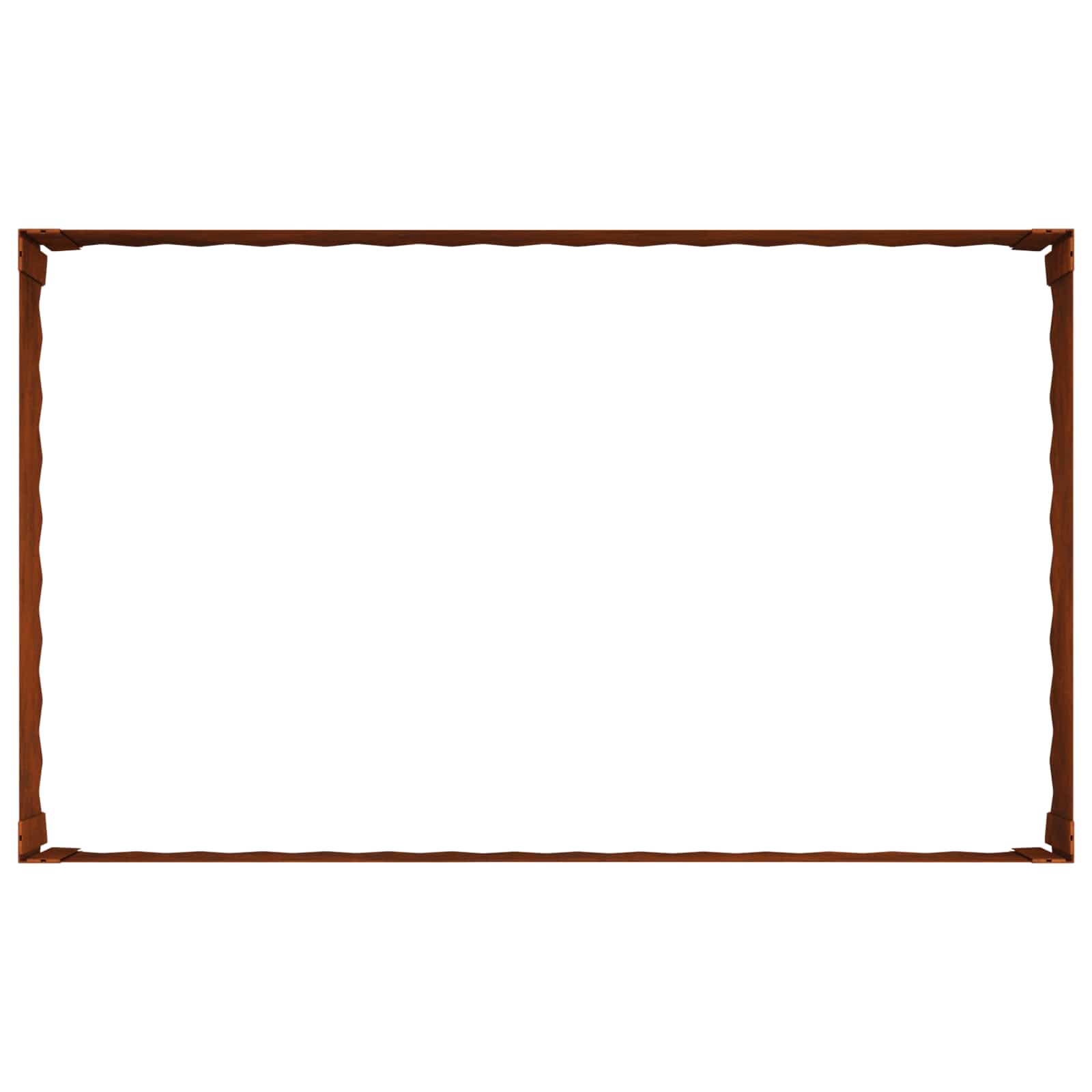 Περίγραμμα γκαζόν 4 pcs 100 x 60 x 35 cm Ατσάλι Σκ rusty