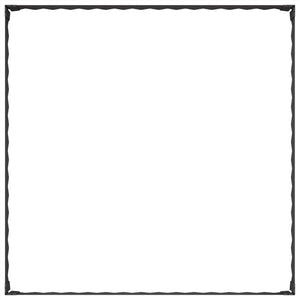 Περίγραμμα γκαζόν 4 pcs 100 x 100 x 20 cm Ατσάλι Μαύρο - Pakobazaar