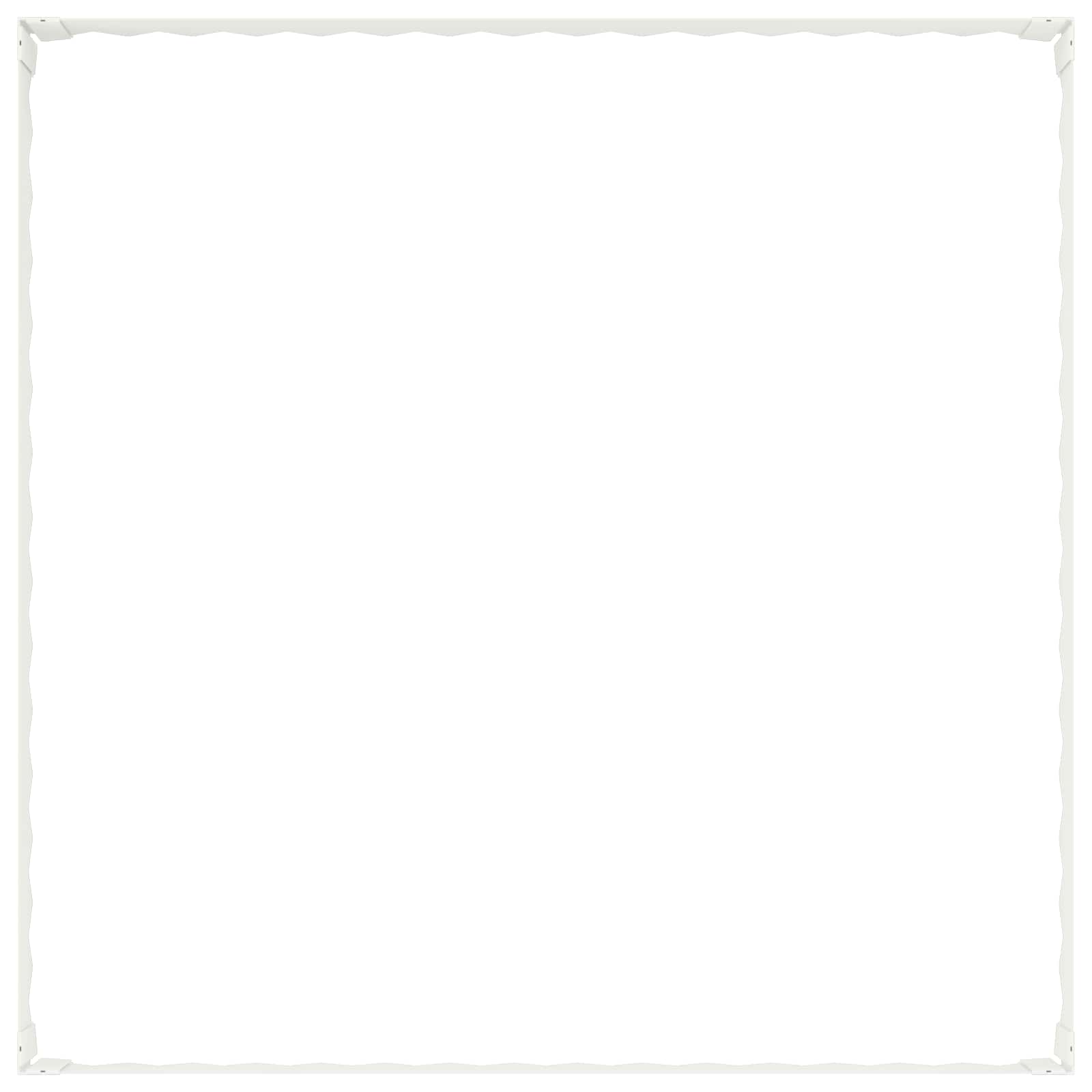 Περίγραμμα γκαζόν 100 x 100 x 20 cm Ατσάλι Λευκό - Pakobazaar