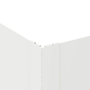 Περίγραμμα γκαζόν 4 τμχ. 100 x 100 x 20 cm Ατσάλι Λευκό - Pakobazaar