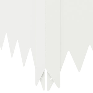 Περίγραμμα γκαζόν 4 τμχ. 100 x 100 x 20 cm Ατσάλι Λευκό - Pakobazaar