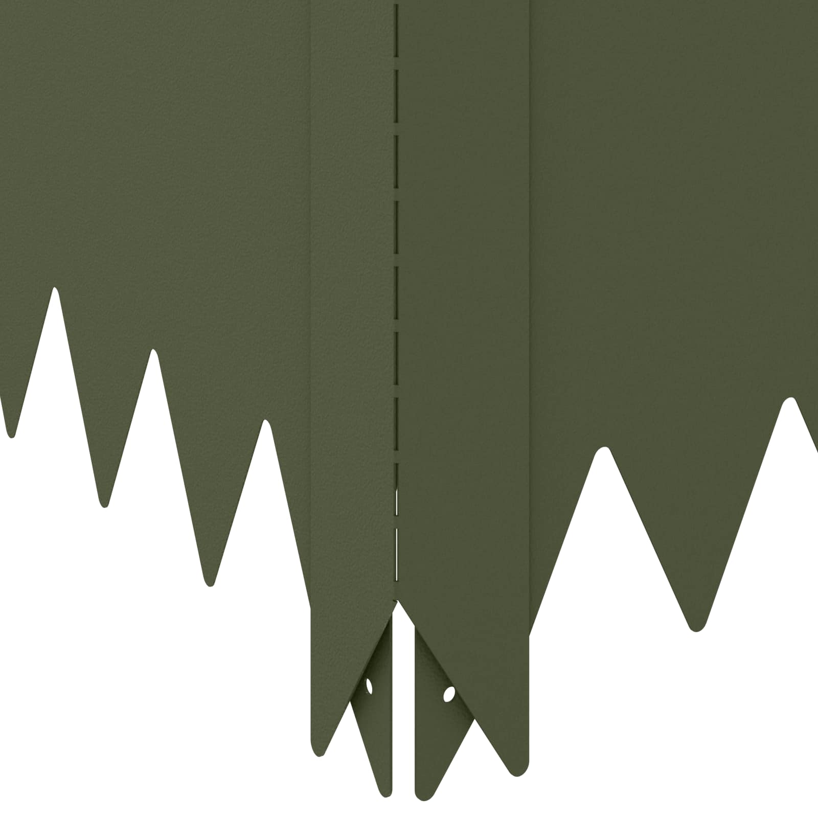 Περίγραμμα γκαζόν 100 x 100 x 20 cm Ατσάλι Λαδί - Pakobazaar