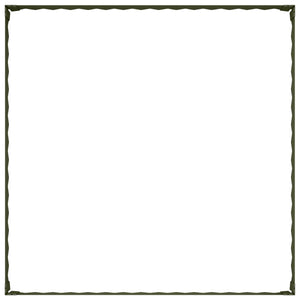 Περίγραμμα γκαζόν 100 x 100 x 20 cm Ατσάλι Λαδί - Pakobazaar