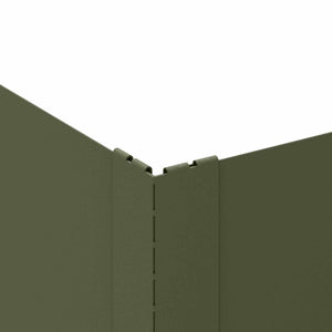 Περίγραμμα γκαζόν 4 τμχ. 100 x 100 x 20 cm Ατσάλι Λαδί - Pakobazaar